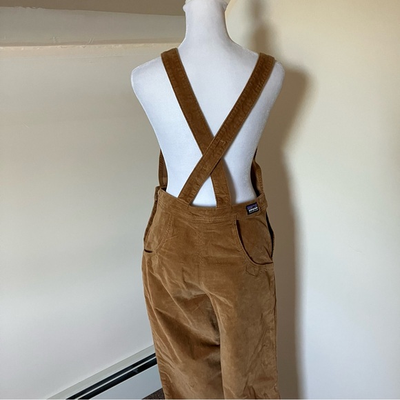 Patagonia Tan Stand Up Cropped Corduroy Overalls size 4 - Picture 6 of 10